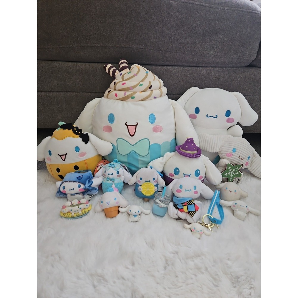 Sanrio Cinnamoroll Mega Bundle - Squishmallows, HugMees, Reversible Plush & Figu